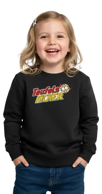 Produktbild von Spreadshirt Teufelskicker Logo Mit Fußball Kinder Premium Pullover, 134/140 (8 Jahre), Schwarz