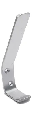 Aluminium Kleiderhaken, satiniert matt, 10 Stück