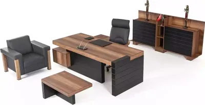 Produktbild von Büromöbel Eckschreibtisch Schrank Couchtische Regale Arbeitszimmermöbel