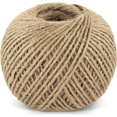 Zdjęcie produktu dla Sznurek jutowy – motek 200 g, ok. 130 m, średnica 1,75 mm – naturalny