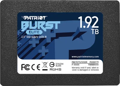 Obrázek produktu pro Patriot Memory Burst Elite, 1,92 TB, 2.5", 450 MB/s, 6 Gbit/s