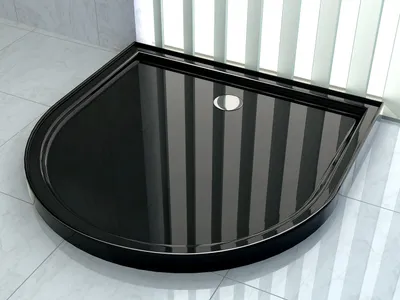 Produktbild von 50 mm Duschtasse für U-Duschen 90 x 90 (schwarz)