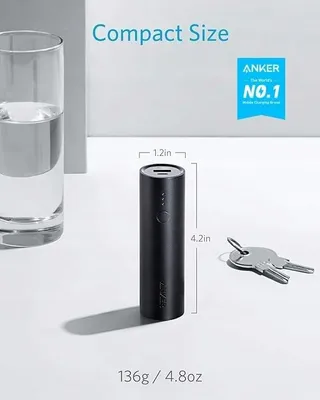 Zdjęcie produktu dla POWER BANK 5000 mAh KOMPAKTOWA ŁADOWARKA DO TELEFONU IPHONE GALAXY IPAD