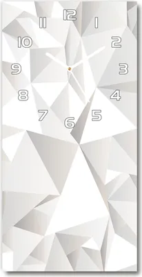 Produktbild von Wanduhr aus Glas – 30x60 cm - Glasbild - Glasuhr - Gehärtetes Glas -Abstrakter Hintergrund