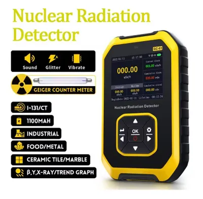 Produktbild von Strahlungsdetektor GC-01 – Geigerzähler, Röntgen-, Gamma- und Betastrahlungsdetektor, Radioaktivitätsmessgerät für Marmor, persönliches Dosimeter