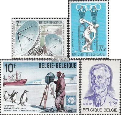 Produktbild von Briefmarken Belgien 1971 Mi 1635,1642,1643,1644 (kompl.Ausg.) postfrisch ITU