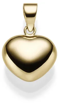Produktbild von Anhänger kleines Herz 17,5x12mm aus 585 Gold Gelbgold Halsschmuck glatt glänzend