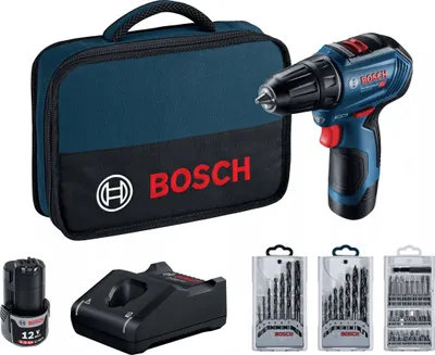 Produktbild von Bosch Bohrschrauber 12V 30/17Nm 2X2,0Ah Brushless + Zubehör 39 Elem. Gsr 12V-30