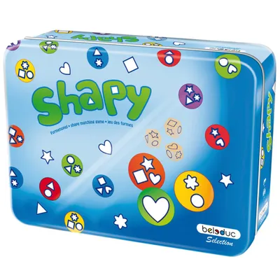 Imagen del producto de Caja de metal Shapy de Beleduc: juego educativo e interactivo para niños