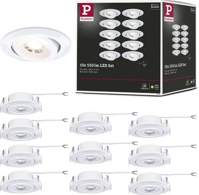Produktbild von Paulmann LED Einbauleuchte 10er-Set schwenkbar