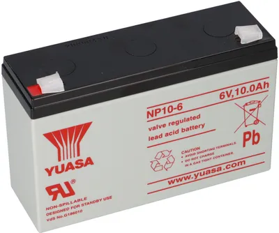 Zdjęcie produktu dla Yuasa Blei-Akku NP10-6 PB 6V 10Ah VdS Faston 4.8
