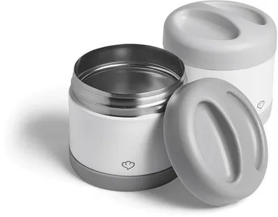 Productafbeelding van Set van 2 Thermische IJscontainers, 500 ml, RVS