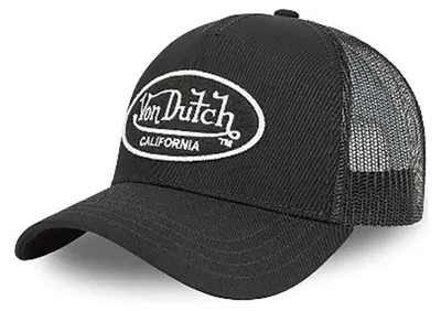 Produktbild von Von Dutch Originals Trucker Cap - CALIFORNIA Basic Mesh black/white