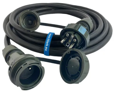 Image de Rallonge en caoutchouc H07RN-F 3x4mm² e usage militaire 2m