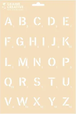 Image de Pochoir A4 - Scrabble alphabet