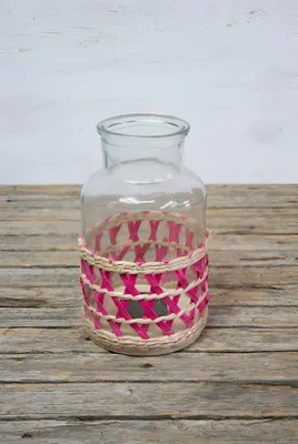 Produktbild von Windlicht pink Landhausstil