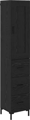 Obrázok produktu pre Highboard Čierny dub 34,5 x 34 x 180 cm Kompozitné drevo