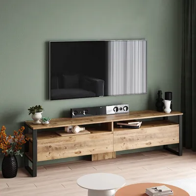 Produktbild von Skye Decor, ML19- ML19 LCS, Atlantikkiefer, TV-Schränke, 56x180x35,5 cm, 100% Melaminbeschichtete Partikelplatte