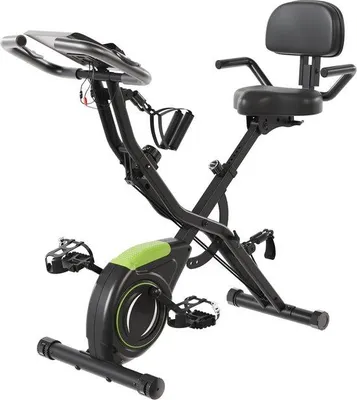 Productafbeelding van Famanu Hometrainer, opvouwbaar - Fitnessfiets met 16 weerstandsniveaus en handsensoren