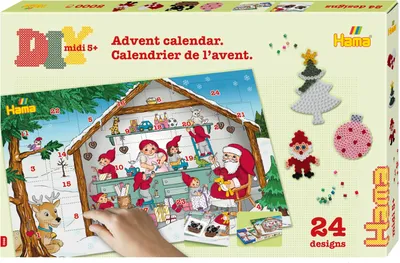 Produktbild von Hama Bügelperlen midi "Adventskalender" Geschenkpackung