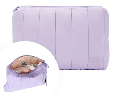 Immagine prodotto di Borsa cosmetica per bambini Hylat - elegante borsa per pannolini trapuntata - viola