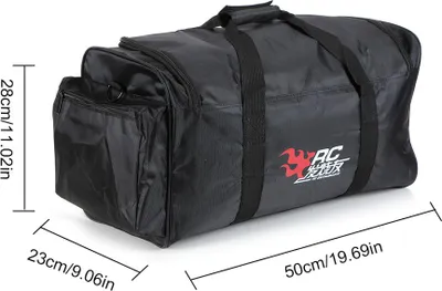 Imagen del producto de Bolsa de transporte para coches de control remoto (RC) de 1/10, ideal para buggies todoterreno, vehículos de ascenso, derrapes y crawlers, compatibles con modelos HSP94122 y 94188