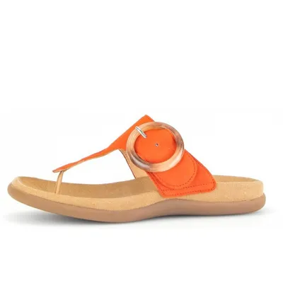 Produktbild von Gabor 43.701 Damen Pantoletten - Zehentrenner Pantolette orange Freizeit NEU
