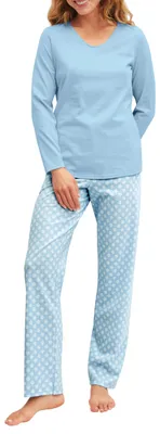Produktbild von CALIDA Lovely Nights Pyjama Damen Cascade Blue 48-50