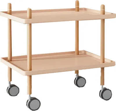 Produktbild von Haushaltswagen mobiler Beistelltisch kleinerwagen tisch Rosa 55cm /YiTaoChaJi-H40S/