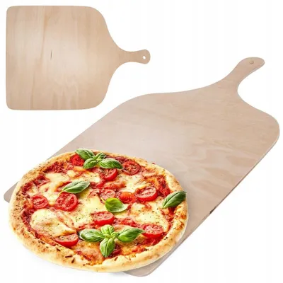 Produktbild von Orion Holz-Pizzaschaufel mit Griff 41,5 cm Servierbrett