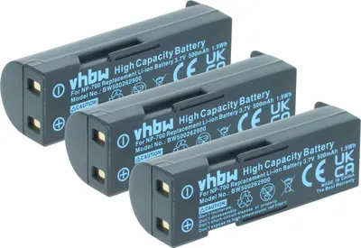 Produktbild von vhbw 3x Akku kompatibel mit Minolta Dimage X60, X50 Kamera (500 mAh, 3,7 V, Li-Ion)