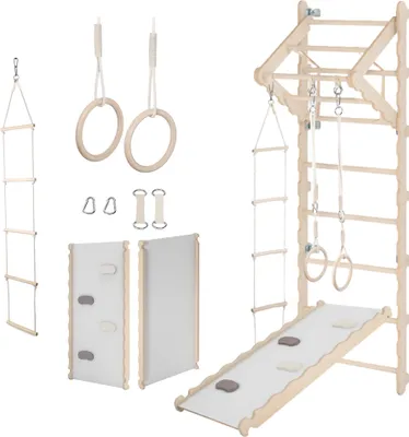 Produktbild von Gymnastický rebrík pre deti, Gymnastický rebrík, Lezecký rebrík, Nástenný gymnastický rebrík, Domáca preliezačka 100% ECO