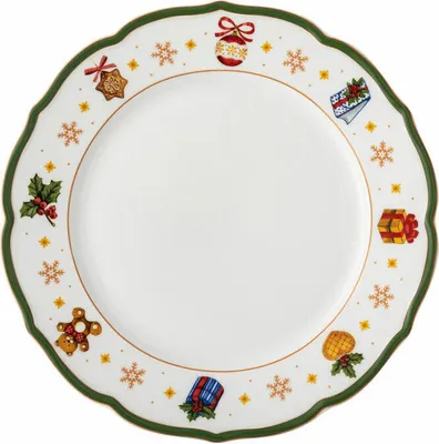 Zdjęcie produktu dla Hutschenreuther talerz płaski 27 cm Happy Wintertime H. Wintertime Green 02488-727472-10867