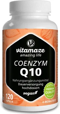 Produktbild von Vitamaze Koenzym Q10 200 mg vysoká dávka - 120 kapslí