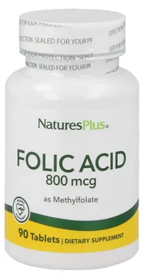 Produktbild von Natures Plus Folic Acid 800 mcg - 90 Tabletten
