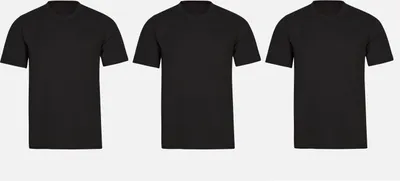 Produktbild von 3 Trigema Herren T-Shirt DELUXE Baumwolle Gr. XL Schwarz 37202_008