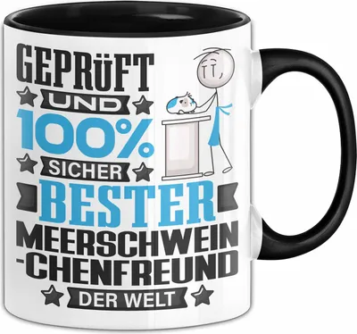 Produktbild von Meerschweinchenfreund Geschenk Lustiger Spruch für Meerschweinchenfreund Geschenkidee Bester Meerschweinchenfreund Der Welt (Schwarz)