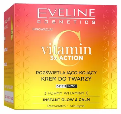 Image de Eveline Cosmetics Vitamin C 3x Action – crème visage, hydratant, apaisant