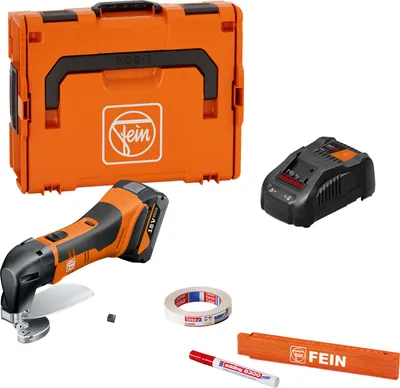 Produktbild von FEIN Akku-Blechschere bis 1,6 mm ABLS 18 1.6 E AS Set 1x 5 Ah | 71300663000