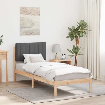 Immagine prodotto di Maison Exclusive - Letto con testiera imbottita Grigio scuro 80 x 200 cm