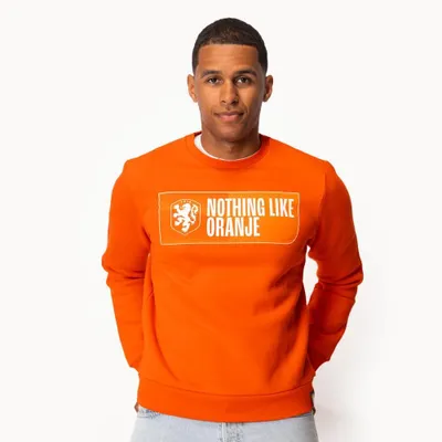 Productafbeelding van Nederlands Elftal Sweater Heren - Maat L - Oranje Trui - Officiële KNVB Merchandise