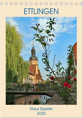 Produktbild von ETTLINGEN (Tischkalender 2025 DIN A5 hoch), CALVENDO Monatskalender