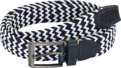 Produktbild von Red Bridge Herren Gürtel Geflochten mit Leder Weiß-Navyblau 85