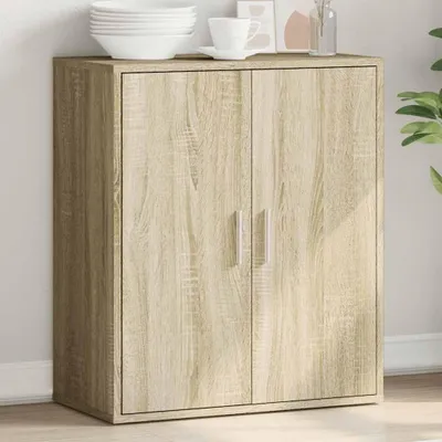 Immagine prodotto di vidaXL Credenza rovere Sonoma 79x38x80 cm Materiale a base di legno