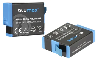 Produktbild von Blumax Akku  für GoPro HERO-9,  Hero-10 - AHDBT-901 ADDBD-211 1730 mAh