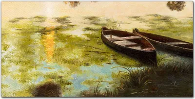 Produktbild von Coloray Bild aus Acryl 120 cm x 60 cm - Acrylblock mit Bild Gehärtetes Acryl Wohnzimmer Dekoration Wanddekoration Küche - Boot Wasser