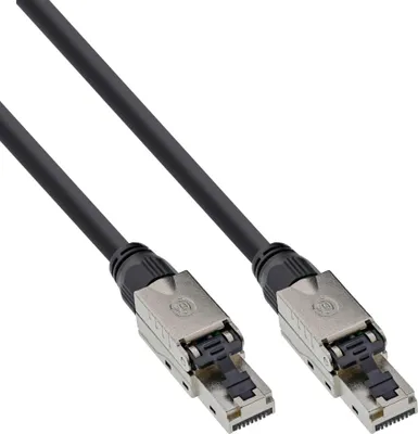 Productafbeelding van InLine® 77840S, InLine® patchkabel, U/UTP, Cat.6A, halogenvrij, AWG23 koper, zwart, 40 meter