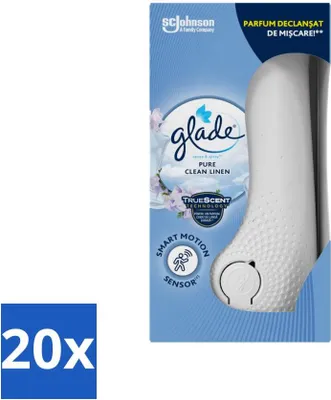 Image de Glade - Parfum d'ambiance Sense & Spray - Pure Clean Linen - 18 ml - Paquet de valeur - 20 pièces