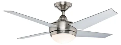 Image de Ventilateur de plafond avec éclairage et télécommande Sonic Nickel 132 cm