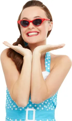 Produktbild von Rockabilly Cateye Brille rot